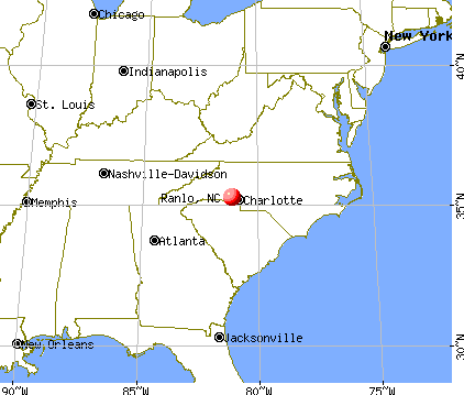 Ranlo, North Carolina map