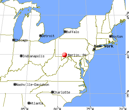 Berlin, Pennsylvania map