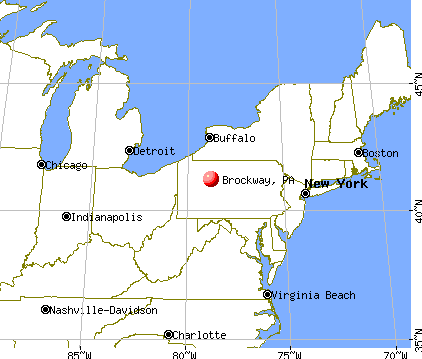 Brockway, Pennsylvania map