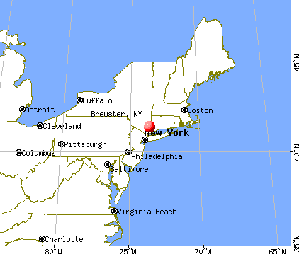 Brewster, New York map