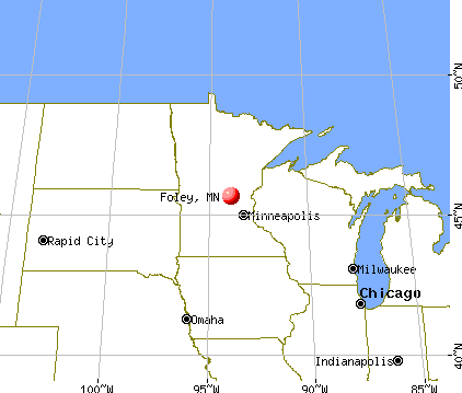 Foley, Minnesota map