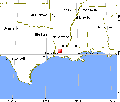 Kinder, Louisiana map