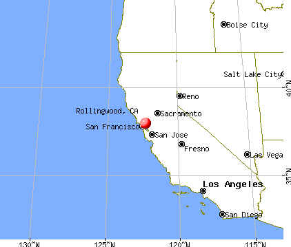 Rollingwood, California map
