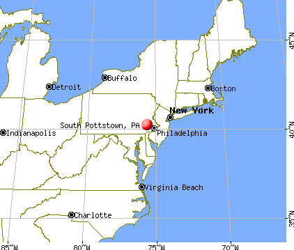 South Pottstown, Pennsylvania map