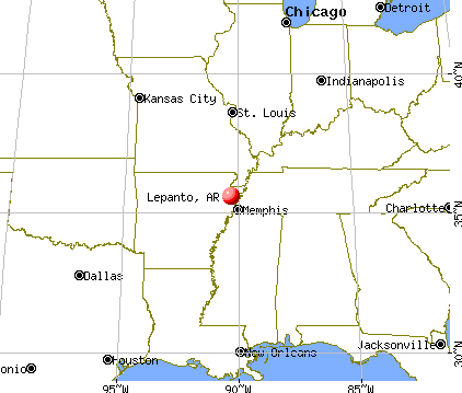 Lepanto, Arkansas map