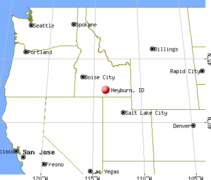 Heyburn, Idaho map