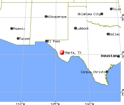 Marfa, Texas map