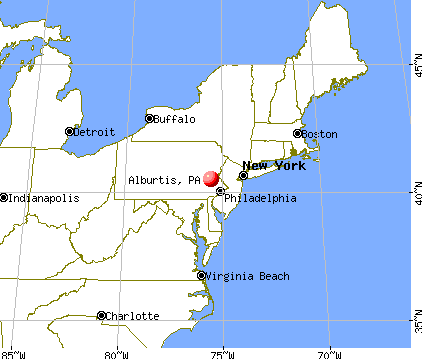 Alburtis, Pennsylvania map