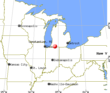 Constantine, Michigan map