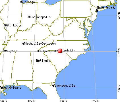 Lake Park, North Carolina map