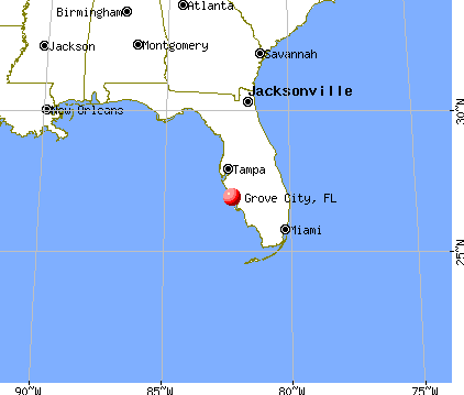 Grove City, Florida map