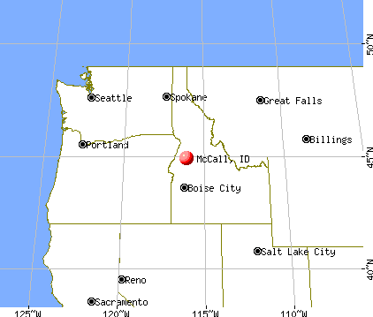 McCall, Idaho map