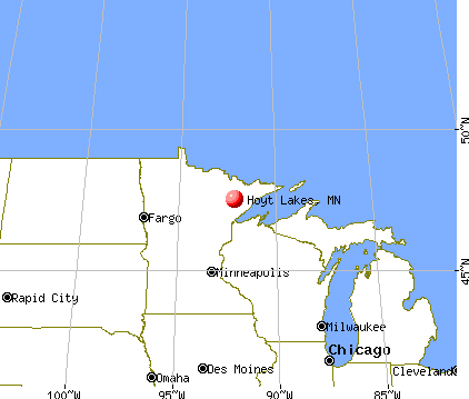 Hoyt Lakes, Minnesota map