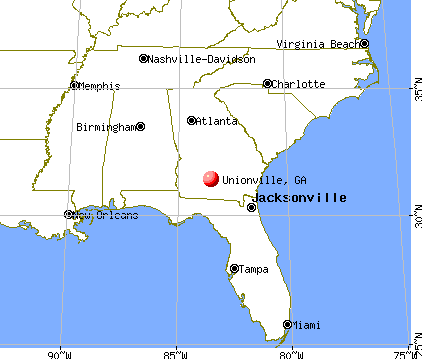 Unionville, Georgia map