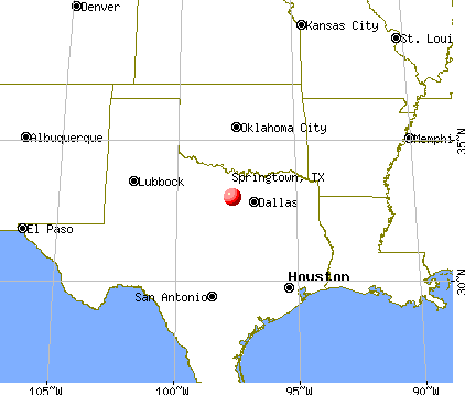 Springtown, Texas map