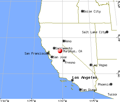 Murphys, California map