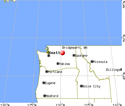 Bridgeport, Washington map