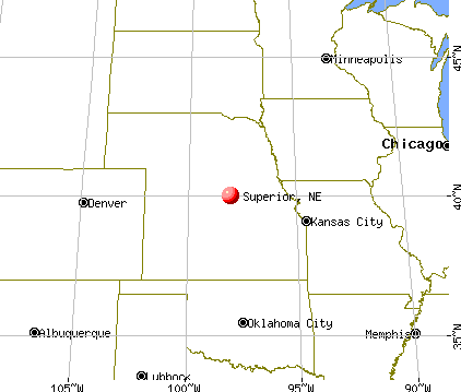 Superior, Nebraska map