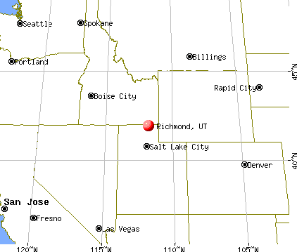 Richmond, Utah map
