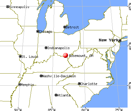 Rosemount, Ohio map