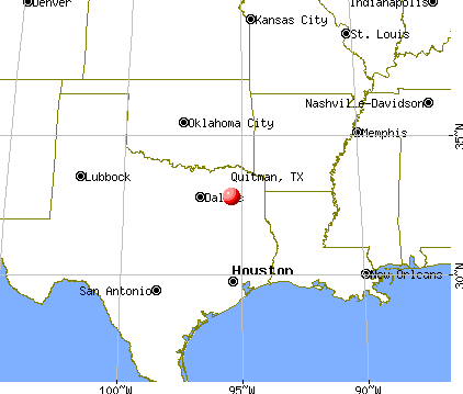 Quitman, Texas map