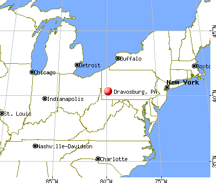Dravosburg, Pennsylvania map