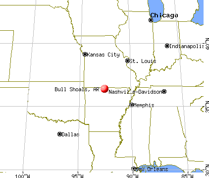 Bull Shoals, Arkansas map