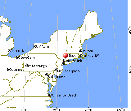 Dover Plains, New York map