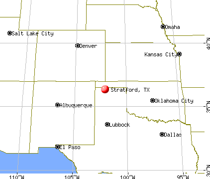 Stratford, Texas map