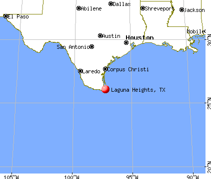Laguna Heights, Texas map