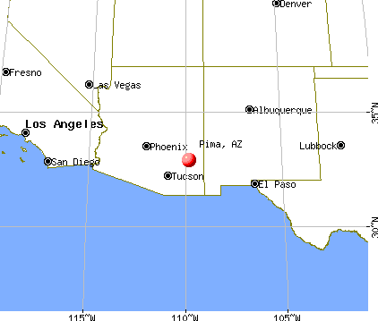 Pima, Arizona map