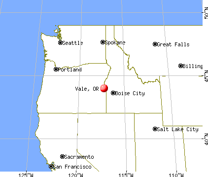 Vale, Oregon map