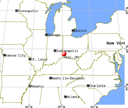 Ross, Ohio map
