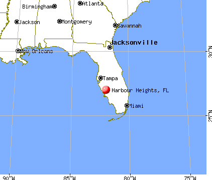 Harbour Heights, Florida map