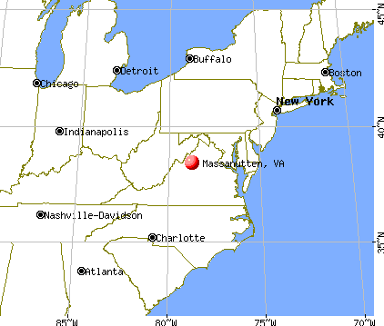 Massanutten, Virginia map