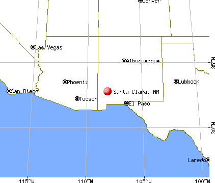 Santa Clara, New Mexico map