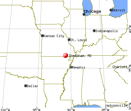 Doniphan, Missouri map