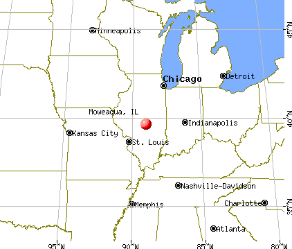 Moweaqua, Illinois map