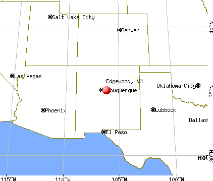 Edgewood, New Mexico map