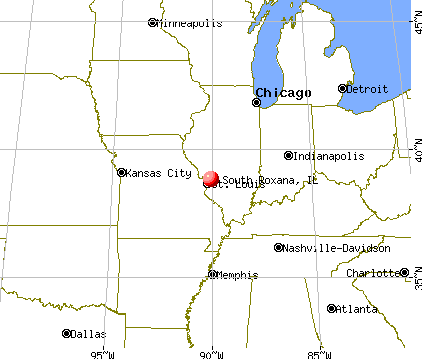 South Roxana, Illinois map