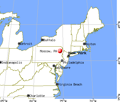 Moscow, Pennsylvania map