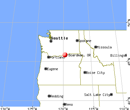 Boardman, Oregon map