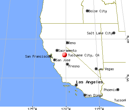 Tuolumne City, California map