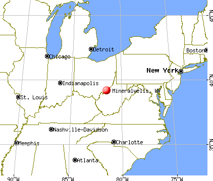 Mineralwells, West Virginia map