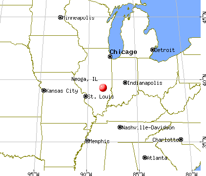 Neoga, Illinois map