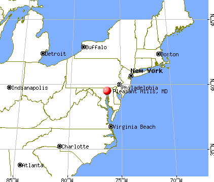 Pleasant Hills, Maryland map