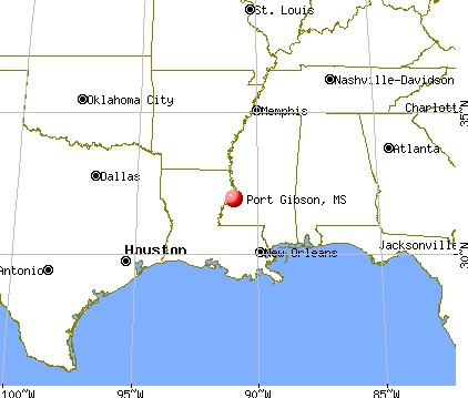 Port Gibson, Mississippi map