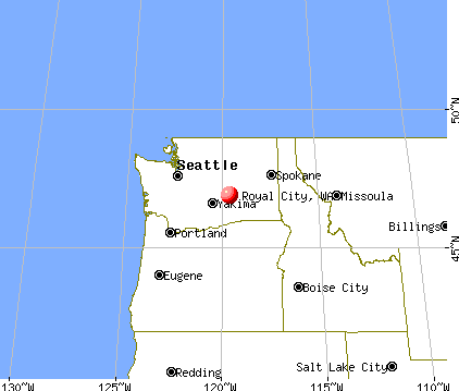 Royal City, Washington map