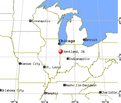 Kentland, Indiana map