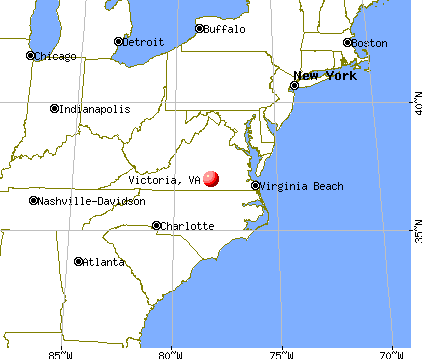 Victoria, Virginia map
